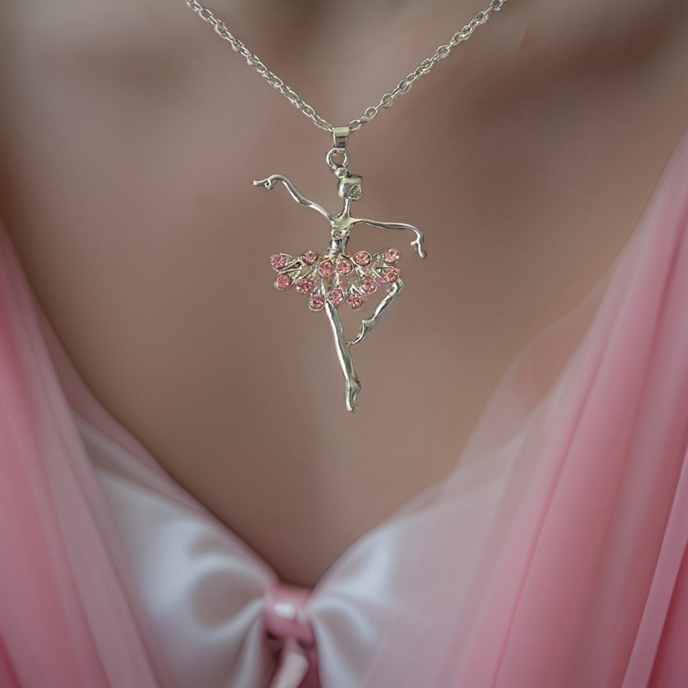 🆕 Ballerina Necklace - Pink - Picture 2 of 16